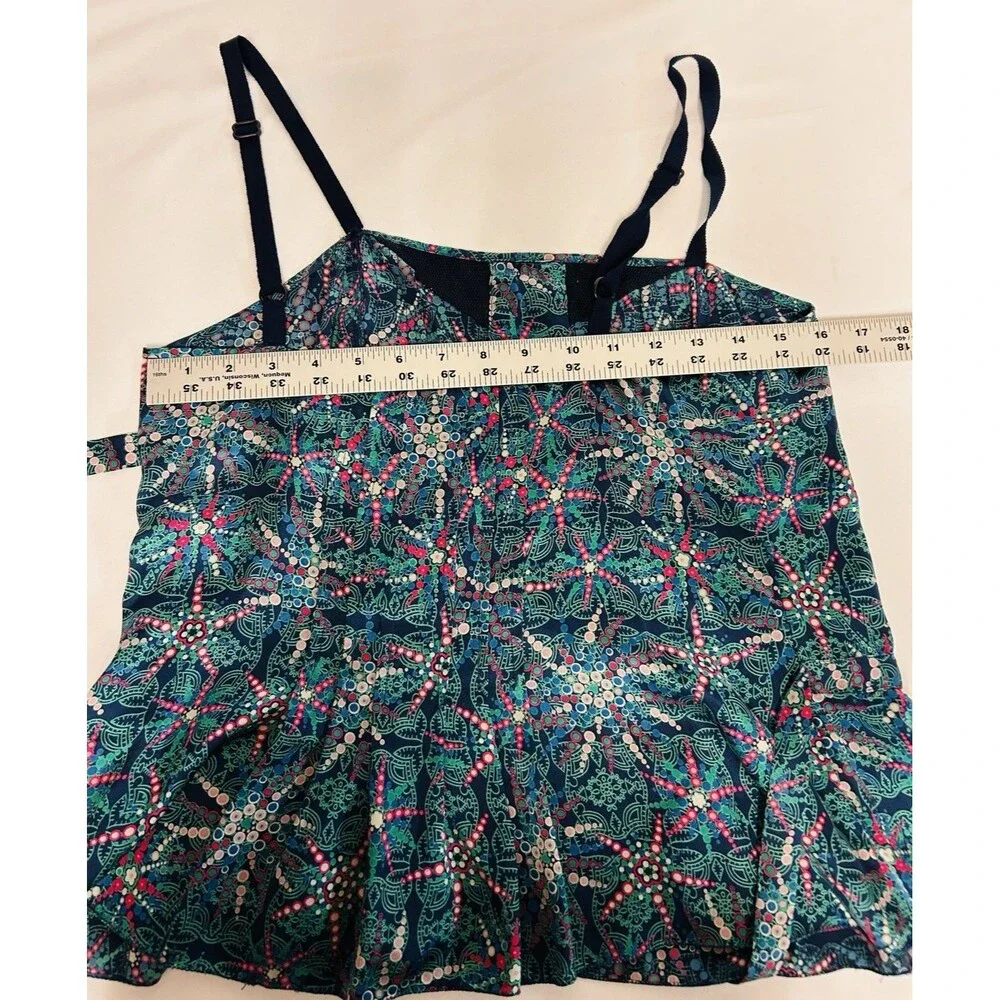 Marc Jacobs Indie Boho 100% Silk 2 Pc Top Adj Straps & Skirt Set Women's Size 8 - Picture 4 of 11